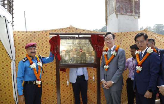 प्रहरी मुख्यालयको साइबर ब्युरो भवन शिलान्यास, अपराध अनुसन्धान थप प्रभावकारी हुने